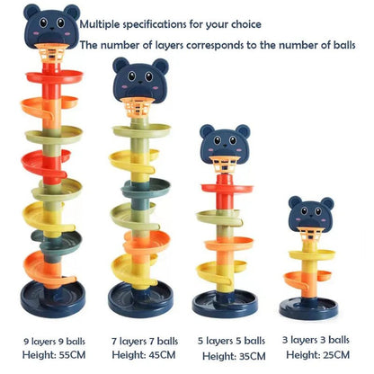 2-7 Layer Rolling Ball Track Tower - Educational Toy for Kids