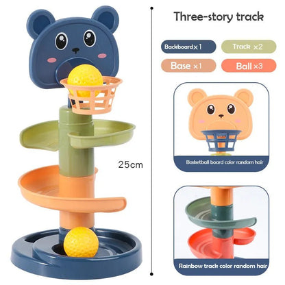 2-7 Layer Rolling Ball Track Tower - Educational Toy for Kids