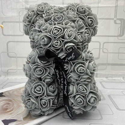 25cm Red Rose Teddy Bear - Ideal Valentine's Day & Christmas Gift