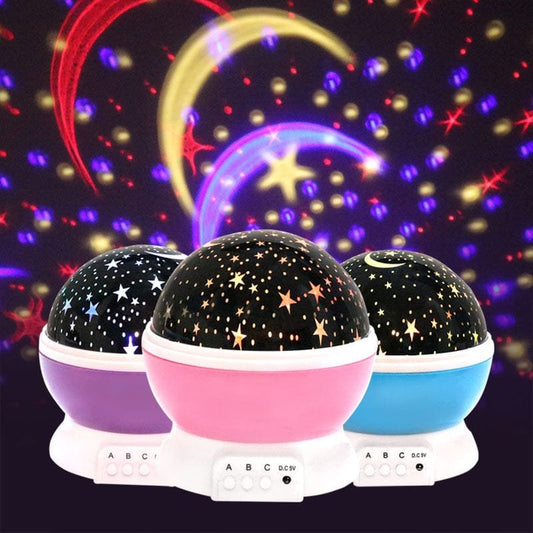 Starry Sky LED Night Light Projector for Nursery & Kids' Rooms