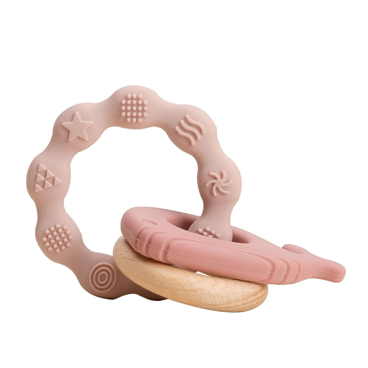 1PC Koala & Elephant Silicone Teether Handbell Rattles