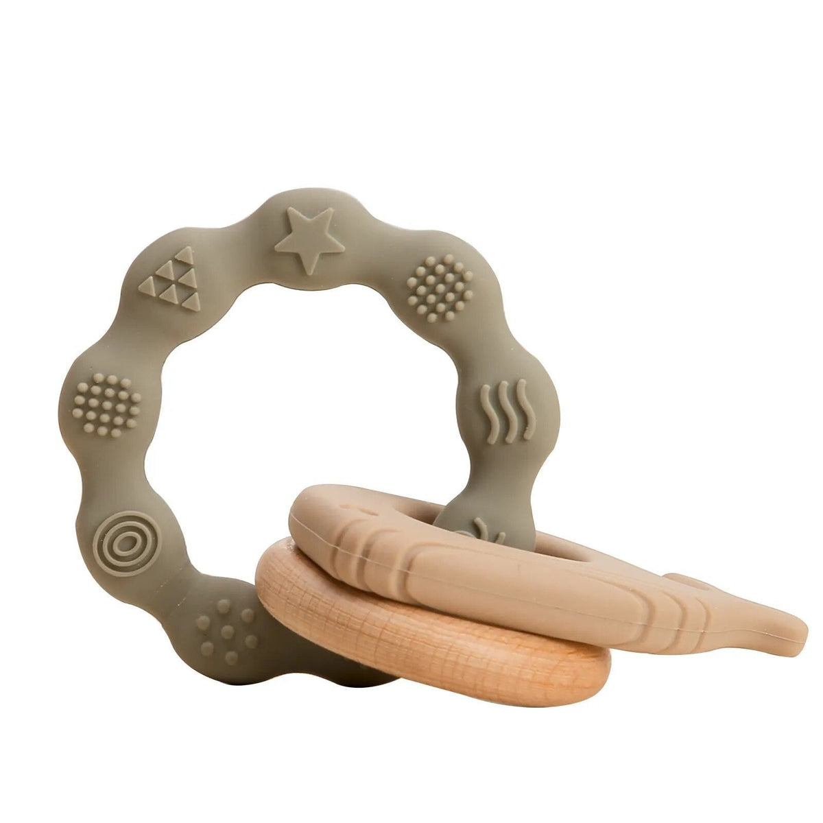 1PC Koala & Elephant Silicone Teether Handbell Rattles