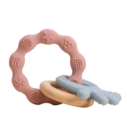 1PC Koala & Elephant Silicone Teether Handbell Rattles