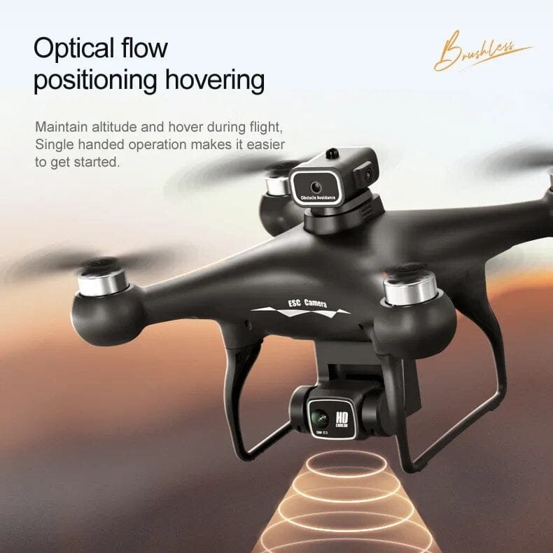 S116 8K Drone - Brushless Motor, Obstacle Avoidance, Dual Cam, 50x Zoom Quadcopter