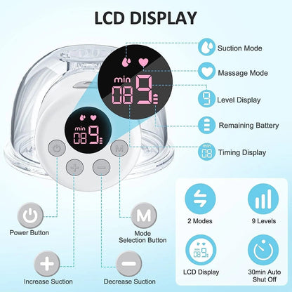 S12 Hands-Free Electric Breast Pump - Portable, Wireless Wearable