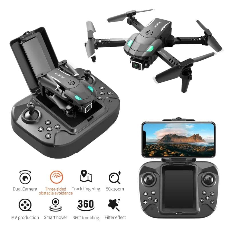 S128 Mini Drone - 4K HD Cam, 3-Sided Obstacle Avoidance, Foldable Quadcopter