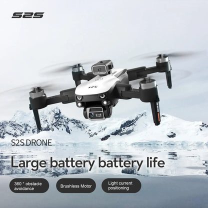 New S2S Mini Drone Prof. 8K Camera - Obstacle Avoidance Quadcopter - 25Min Flight