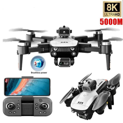 New S2S Mini Drone Prof. 8K Camera - Obstacle Avoidance Quadcopter - 25Min Flight
