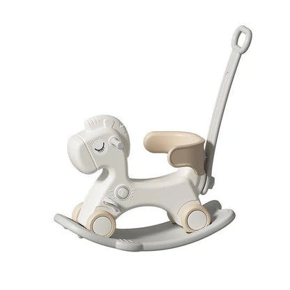 2-in-1 Baby Rocking Horse & Ride-On Car (Fall-Safe)