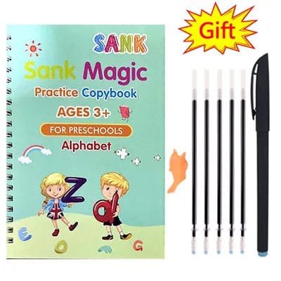 Sank French Magic Practice Book: Learn Letters, Numbers & Drawing for Kids
