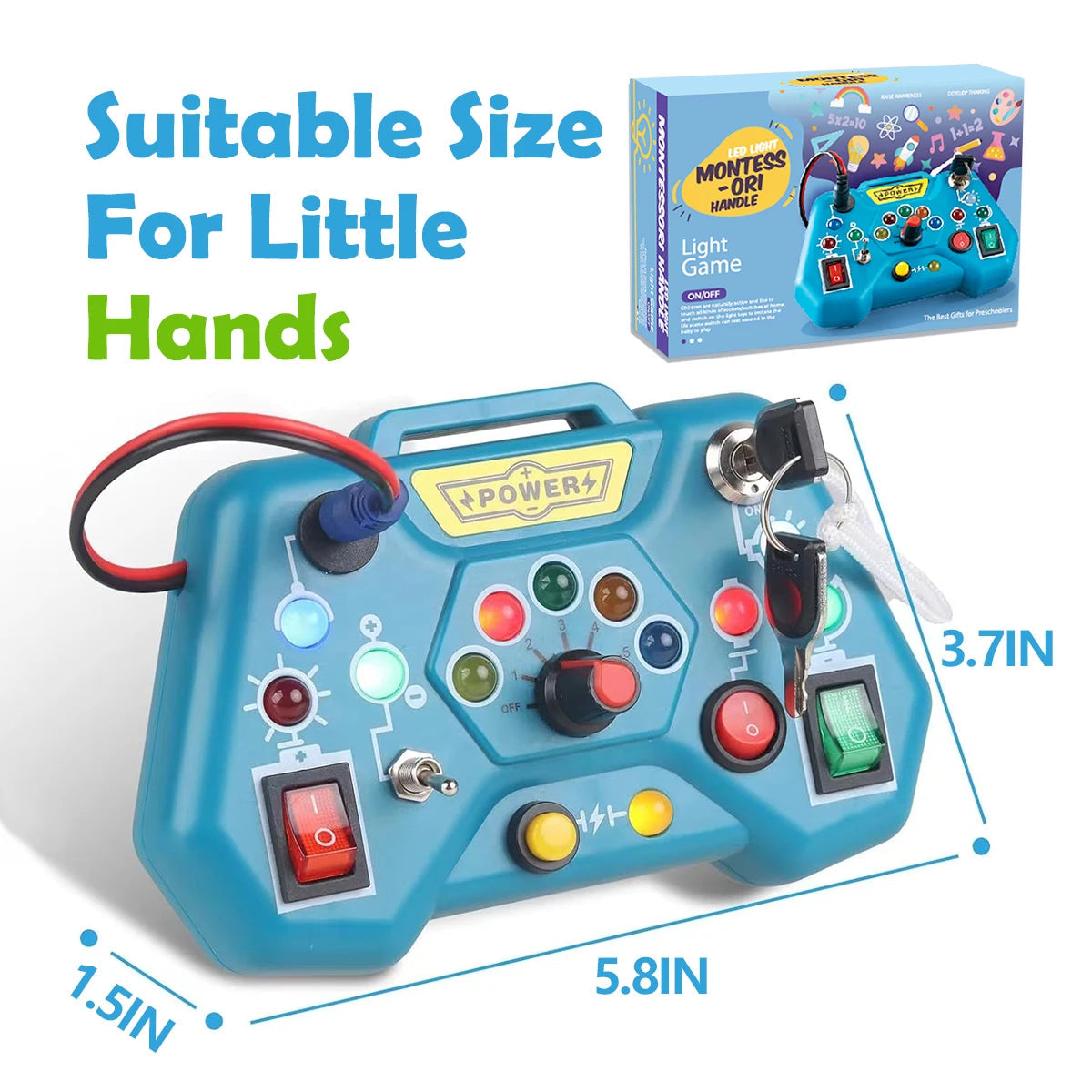 Montessori Busy Board for Toddlers (Ages 3–6)