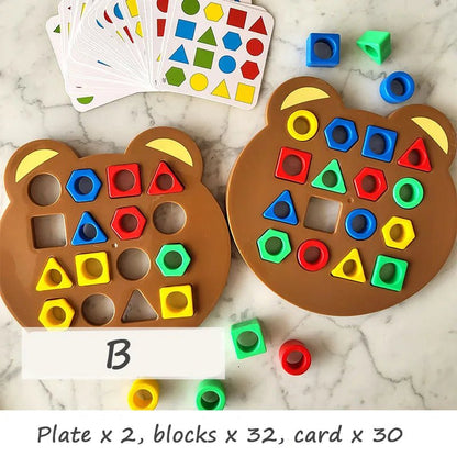 Colorful Geometric Puzzle: Early Educational Toy