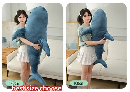 Soft Shark Plush Toy & Reading Pillow - Cute Stuffed Animal Gift