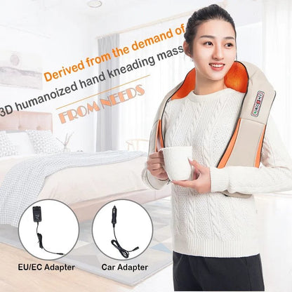 U-Shape Shiatsu Massager with Heat - 4D Kneading for Neck & Back