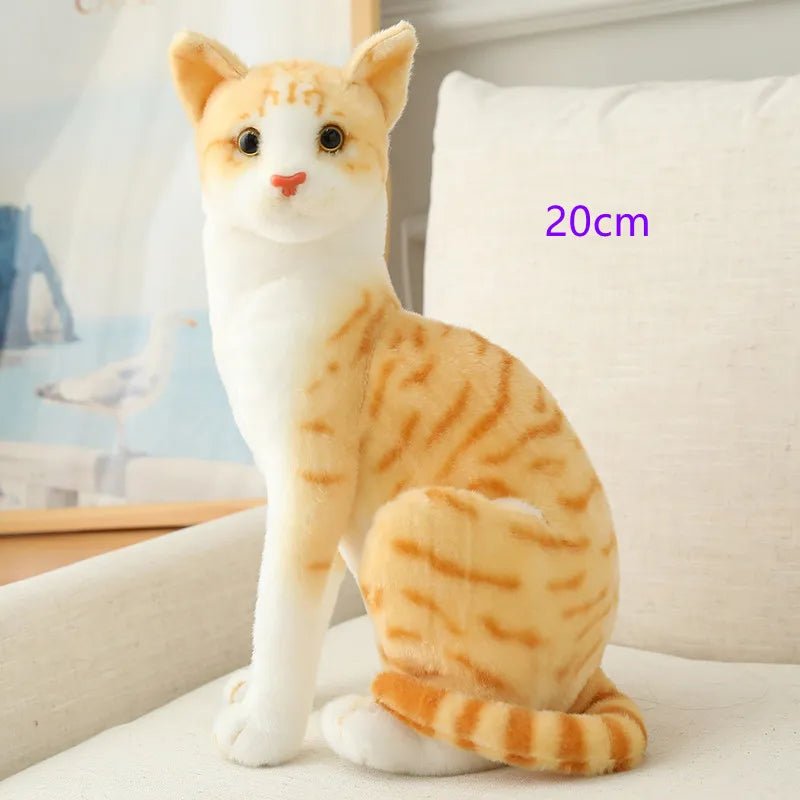 Lifelike Siamese & American Shorthair Plush Cats - Gift