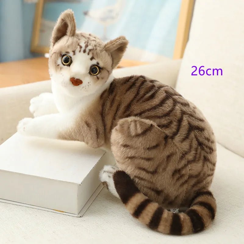 Lifelike Siamese & American Shorthair Plush Cats - Gift