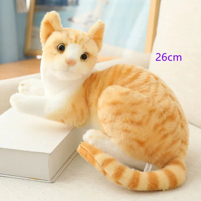 Lifelike Siamese & American Shorthair Plush Cats - Gift