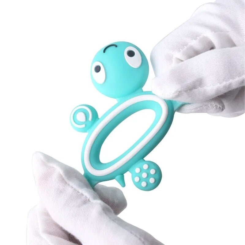 Turtle Silicone Teether &amp; Training Toothbrush (1PC)
