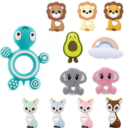 Turtle Silicone Teether &amp; Training Toothbrush (1PC)
