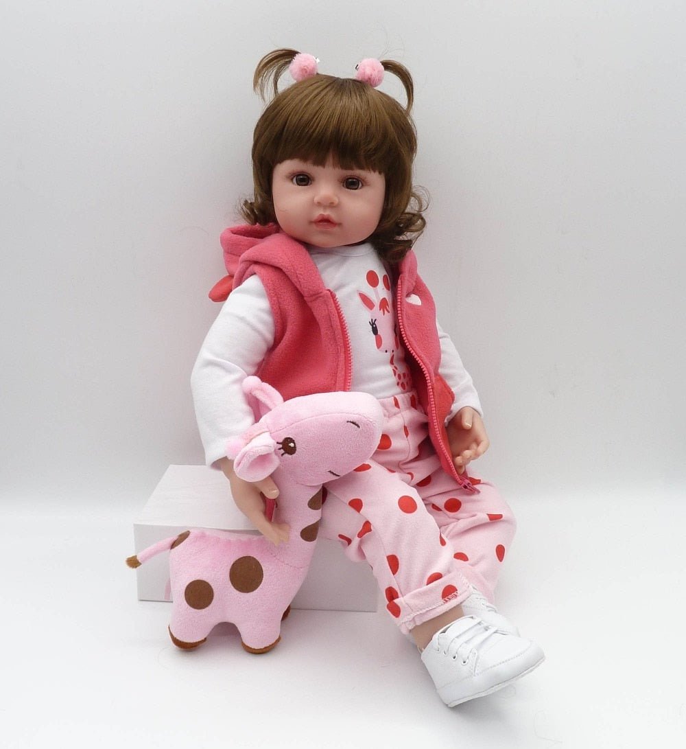 47cm soft silicone reborn toddler baby dolls
