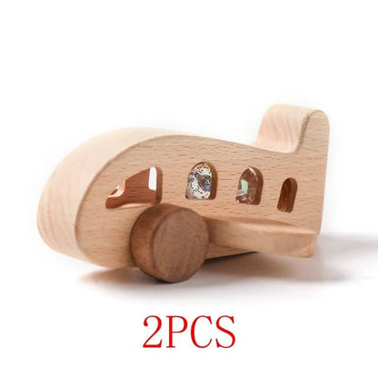 Montessori Wooden Train & Trolley - Educational Baby Birthday Toy