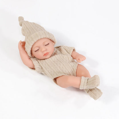 20cm Mini Silicone Reborn Doll - Waterproof, Cute Bebe Toy