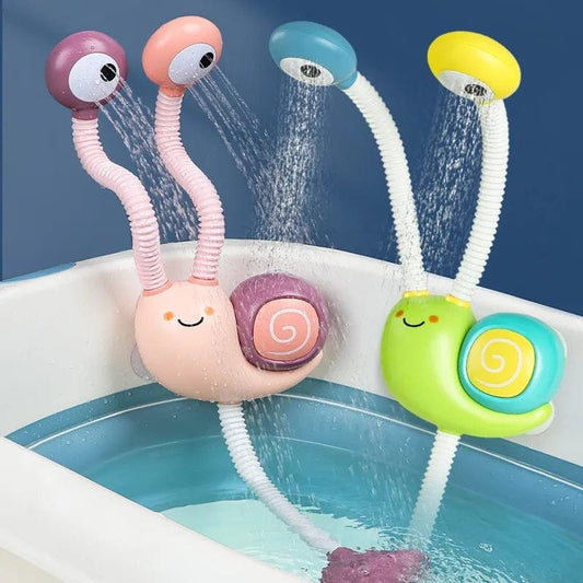 Snail Spraying Faucet Bath Toy, Electric Water Game for Babies