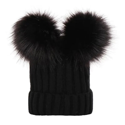 Bobble Hat with Pom Pom - Infant Bonnet, 0-3Y, Unisex