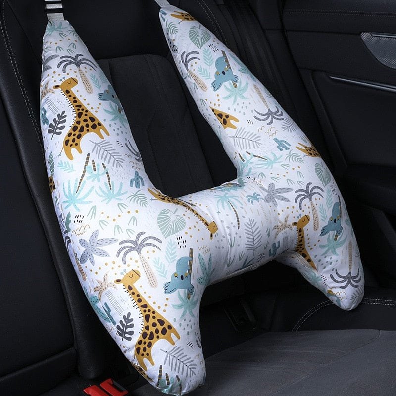 U-Shape Kids Travel Pillow with Cute Animal Pattern