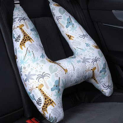 U-Shape Kids Travel Pillow with Cute Animal Pattern