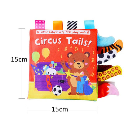 3D Soft Baby Cloth Book: High Contrast Sensory Toy for 0-12 Months Infants