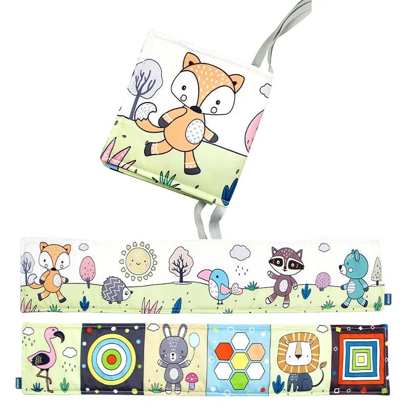 3D Soft Baby Cloth Book: High Contrast Sensory Toy for 0-12 Months Infants
