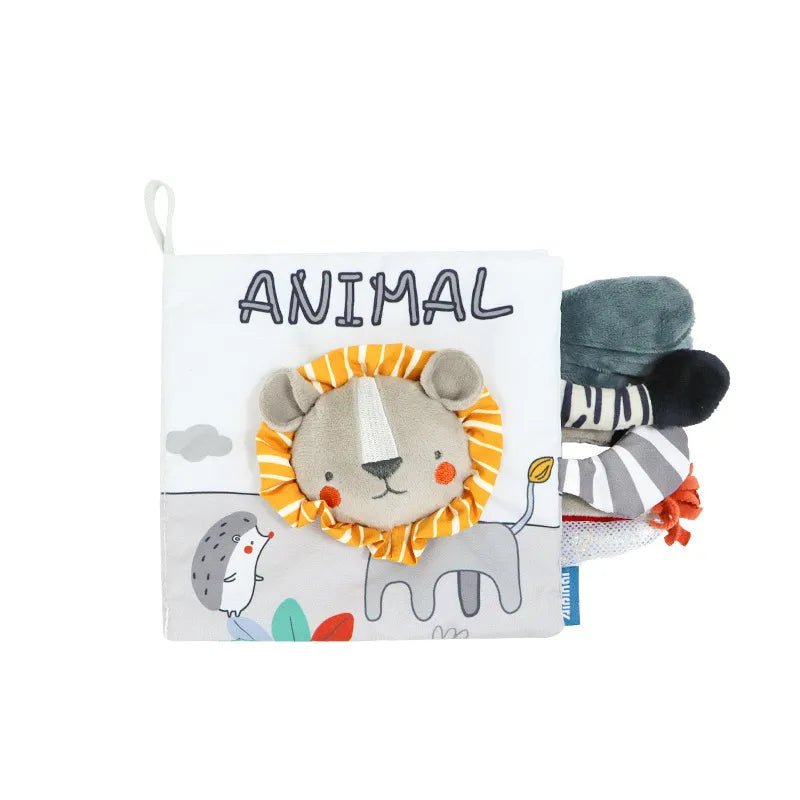 3D Soft Baby Cloth Book: High Contrast Sensory Toy for 0-12 Months Infants
