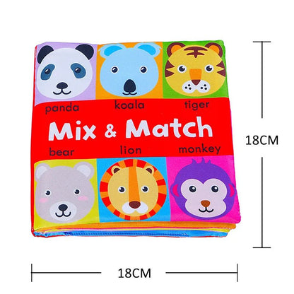 3D Soft Baby Cloth Book: High Contrast Sensory Toy for 0-12 Months Infants