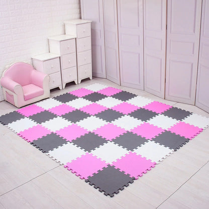 EVA Foam Baby Play Puzzle Mat - 18/24 Interlocking Exercise Tiles