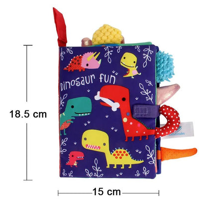 3D Soft Baby Cloth Book: High Contrast Sensory Toy for 0-12 Months Infants