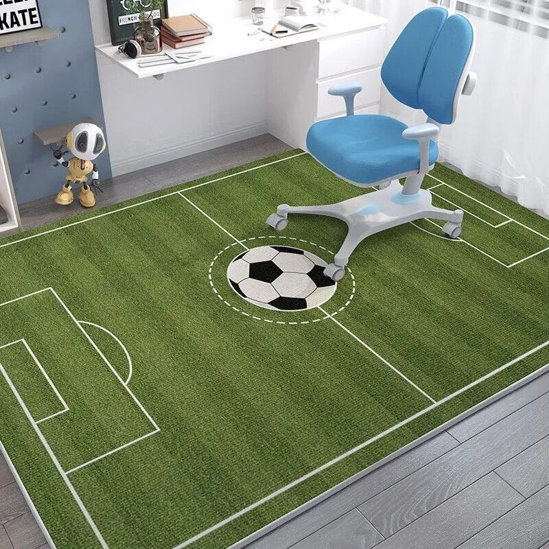 Cartoon Spaceman Rug - Non-Slip, Fashionable Mat for Kids' Rooms