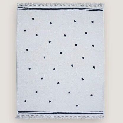 Soft Tassel Children's Carpet - Large Polka Dots Area Rug