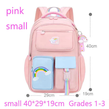 Primary High-Class Macaron Color Girls Backpack