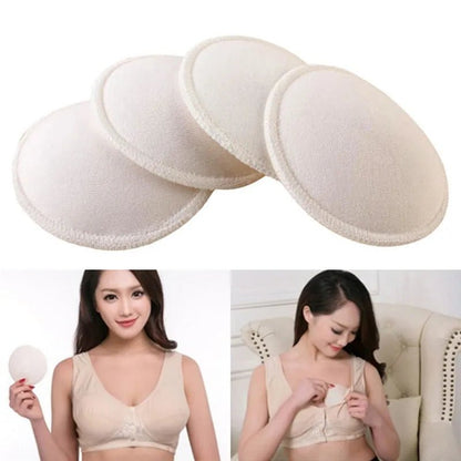 8Pc Soft Cotton Nursing Pads: Washable & Absorbent for Moms