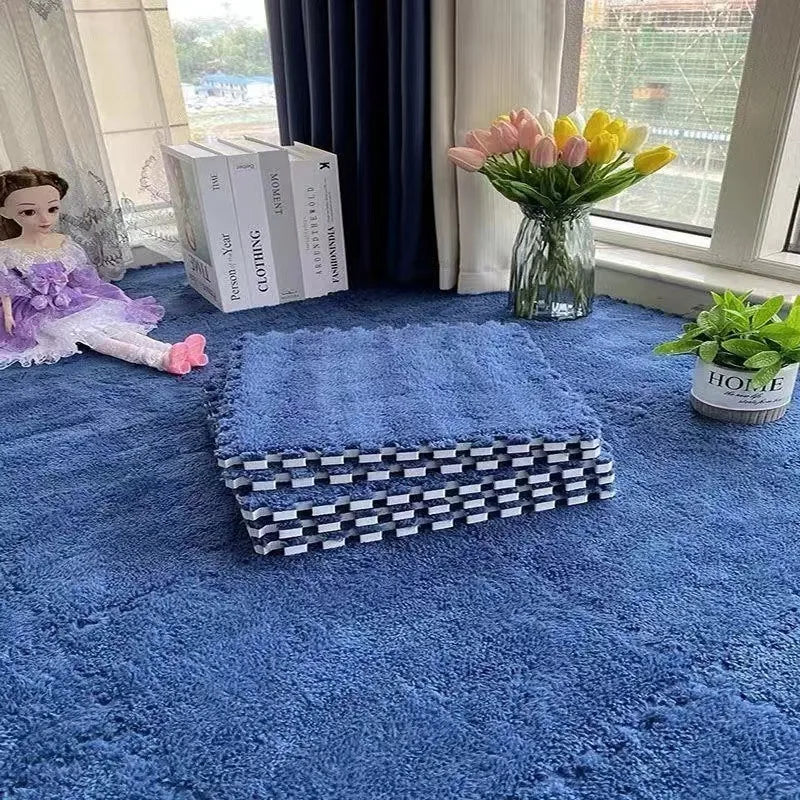 Soft Plush Interlocking Kids Play Mat Tiles – 30×30 cm