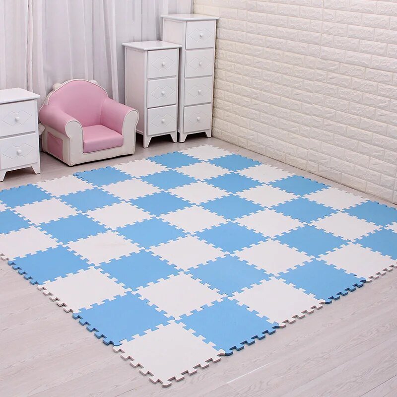 EVA Foam Baby Play Puzzle Mat - 18/24 Interlocking Exercise Tiles