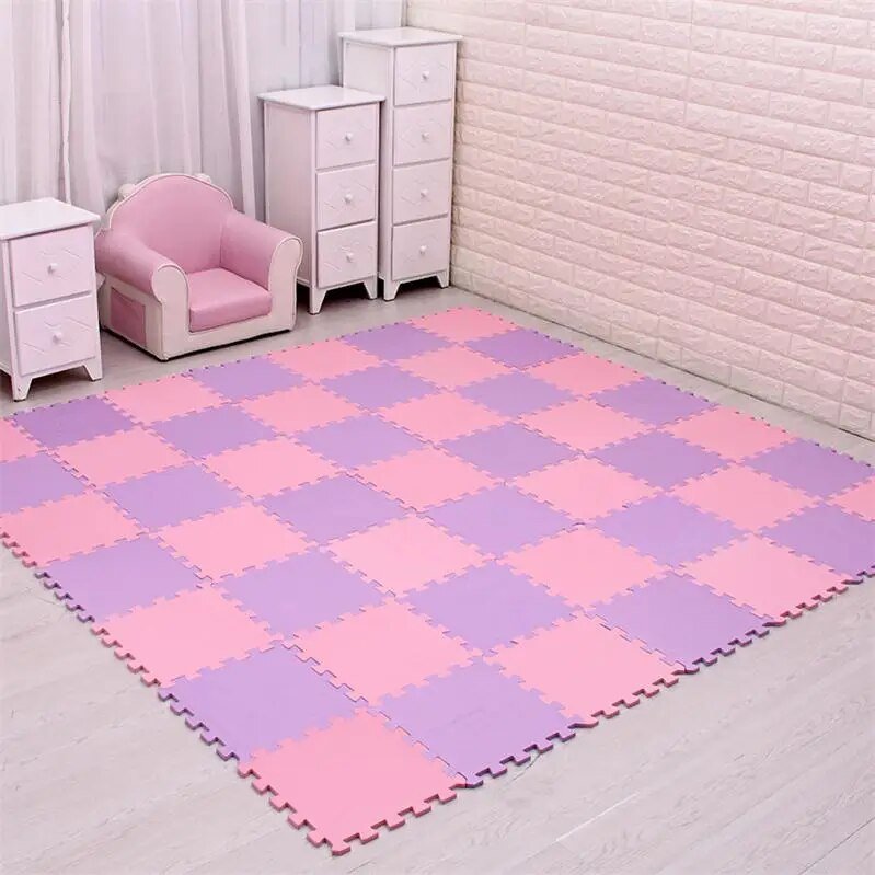 EVA Foam Baby Play Puzzle Mat - 18/24 Interlocking Exercise Tiles