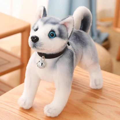 25/30cm Kawaii Husky Plush – Fluffy Soft Stuffed Dog