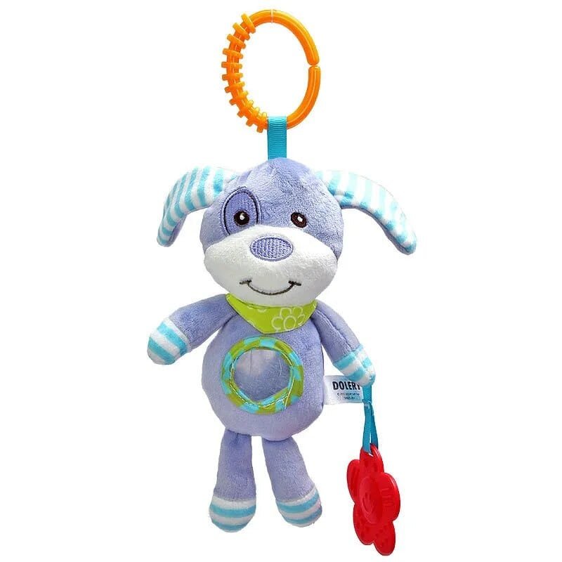 Soft Animal Handbell Rattles with Teether