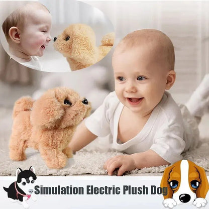 Interactive Walking & Barking Plush Puppy - Montessori Toy
