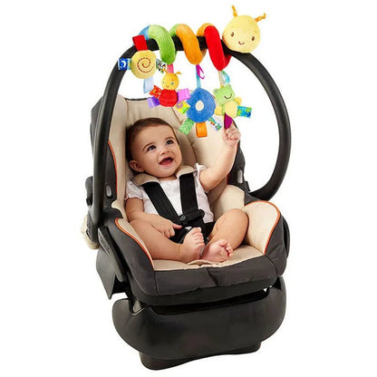 Baby Crib & Car Seat Spiral Rattle Toys - Soft Mobiles for Newborn Gift