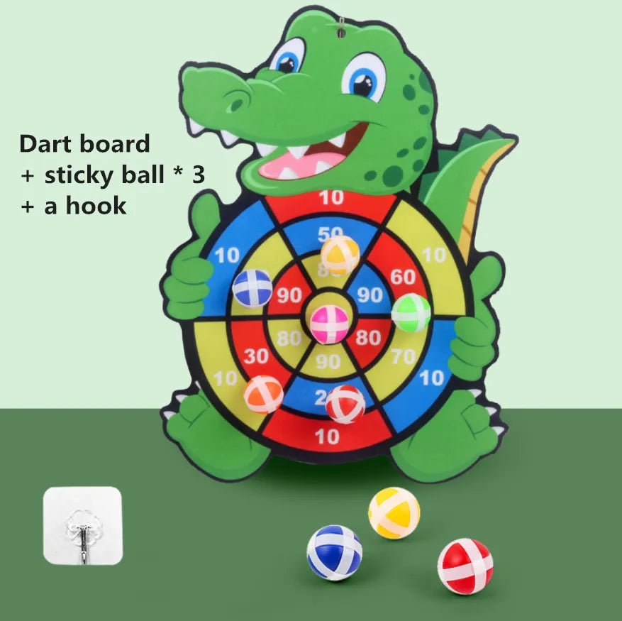 Cartoon Animal Sticky Ball Dart Board - Family Fun Toy