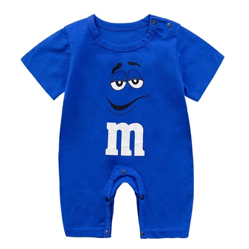 Solid Summer Romper: Short Sleeve Pajama Bodysuit for Infants