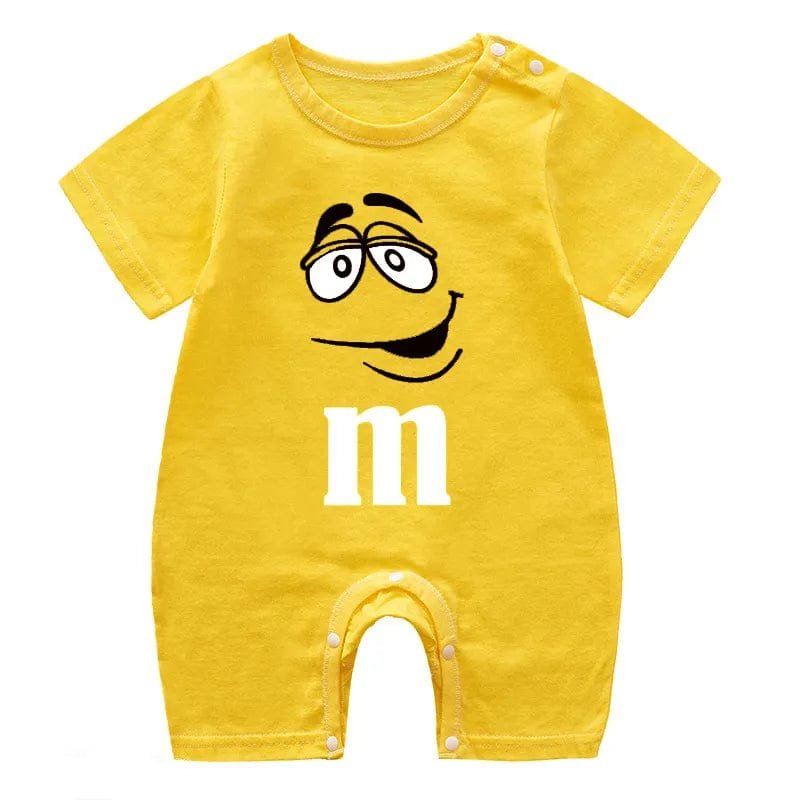 Solid Summer Romper: Short Sleeve Pajama Bodysuit for Infants